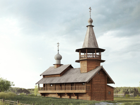Строительство церквей из дерева - АЛМА WoodWork