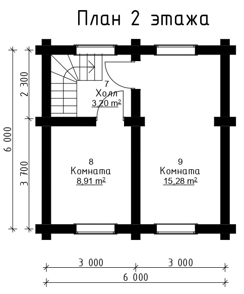 Поэтажная планировка Дом-баня №2