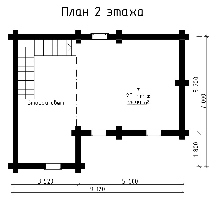 Поэтажная планировка Дом №4