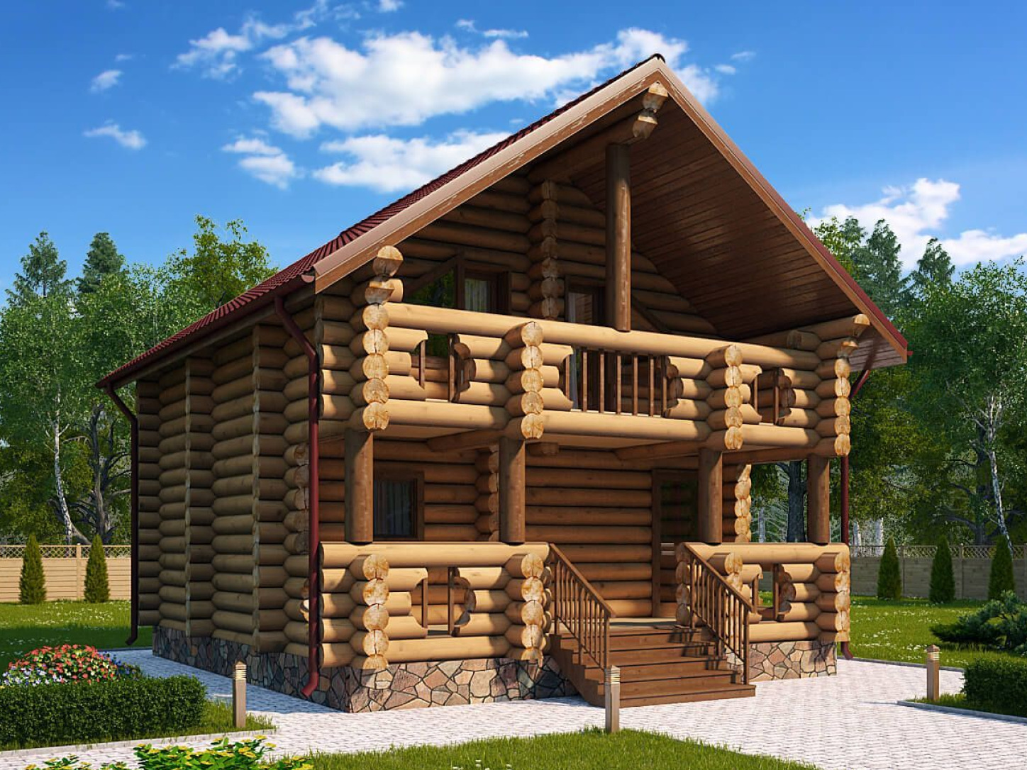 Дом-баня №1 | Строительство деревянных домов из сруба